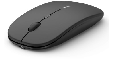 Mouse Silentios Wireless Anmck, 1600 DPI negru - RESIGILAT foto