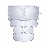 Set parasolare elastice auto 4Cars marime mare - 1x Fata 150x70 cm 1x Luneta 4x Laterale