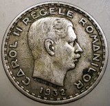R.116 ROMANIA CAROL I 100 LEI 1932 ARGINT