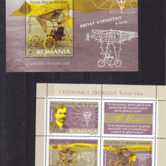 2006 Romania - Centenarul zborului Traian Vuia LP 1712, COLITA + BLOC,MNH.