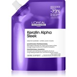 L&rsquo;Or&eacute;al Professionnel Serie Expert Keratin Alpha Sleek șampon pentru un aspect neted al părului Refill 500 ml