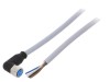 Cablu SICK M8 4 Pini 5m IP67 Conector Mama Unghi PVC Gri