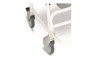 Scaun cu Toaletă și Roți Aluminiu Dr. Happy JL693, Pliabil, Capac Plastic, Frane, 100kg