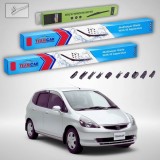 Cumpara ieftin Ștergătoare Honda Fit Gen I GD1/GD3 2001-2007 | Set Față și Spate Flat Premium &ndash; TeamCar&reg;