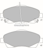 Set placute frana,frana disc TOYOTA COROLLA Verso (ZER, ZZE12, R1) (2004 - 2009) KRIEGER 0950006337