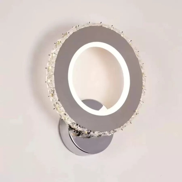 Aplica LED Cristal Samy 34W Argintiu ModernLight Concept