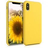 Husa pentru Apple iPhone XS Max, Silicon, Galben, 45909.165, Carcasa, Kwmobile