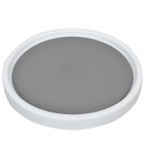 Organizator rotativ tip tava Pufo pentru frigider sau dulap cu suprafata antialunecare, 25 cm, alb