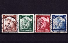 ✅ (S43) Germania Reich 1935 &quot;Referendum - reanexarea SAAR &quot; serie completa Michel 565/568, cota 13 &euro; , stampilate