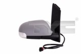 Oglinda exterioara stanga TYC VW Touran I 1T1 1T2 202010, reglaj electric, asferica, incalzita, semnalizator integrat, carcasa grunduita, OE