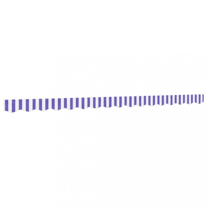 Panza de rezerva fald copertina, albastru si alb 4 m dungi