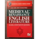 Lect. univ. Carmen Duțu - Medieval and Renaissance English Literature: Reader...