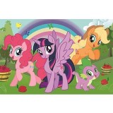 Puzzle Trefl My Little Pony: Prietenie de curcubeu 60 piese