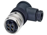 Conector 7/8" mufă, 4 pini, &icirc;n unghi, IP67, 9A