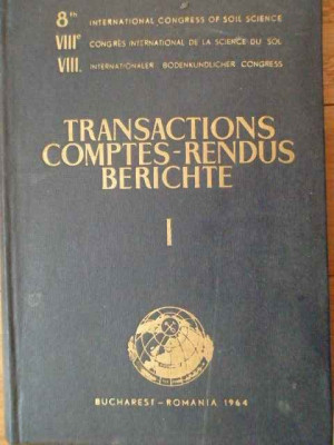 Transactions Comptes-rendus Berichte I - Necunoscut ,303828 foto