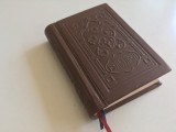 PSALTIREA REEDITARE DUPA BIBLIA 1914- EDITIE DE LUX, COPERTI PIELE, CONDITII GRAFICE DEOSEBITE/ FORMAT MIC 12,5 X 9 CM.