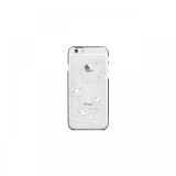 Carcasa iPhone 6/6S Comma Crystal Flora Silver (Cristale Swarovski&reg;, electroplacat, protectie 360&deg;)