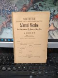 Statutele băncei populare cooperative Sf&acirc;ntul Nicolae, com. Corbeanca, pl. Bucoveni jud. Ilfov, T&acirc;rgu Jiu 1904, 196