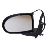 Oglinda usa exterioara Jeep Compass 01.2011, Compass 03.2017, stanga, reglaj electric; carcasa neagra, grunduit; sticla plana; sticla crom; 12 gauri