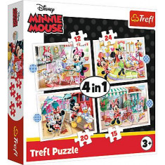 Puzzle Trefl 4 in 1 Minnie Mouse