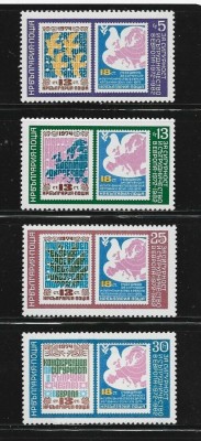 BULGARIA 1982 - EVENIMETE , SERIE COMPLETA + COLITA NESTAMPILATA foto