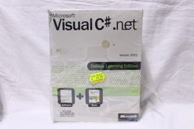 Big box bigbox software PC Microsoft Visual C# .net Version 2003 Deluxe Learning Edition - germana foto