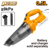 Aspirator de Mana 20V 0.5L fara acumulator Ingco CVLI201261