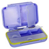 Organizator Medicamente Compartimentat SOHO, 10 x 7 cm, Plastic, Purple