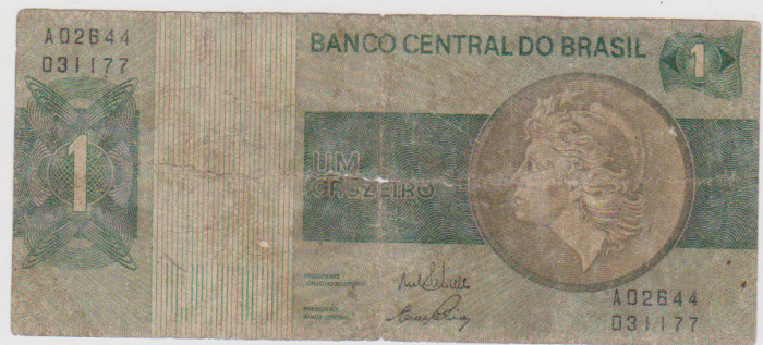 1 CRUZEIRO 1980 BRAZILIA / U