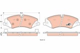 TRW GDB1898 COTEC set placute frana,frana disc