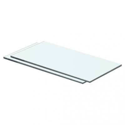vidaXL Rafturi, 2 buc., 40 x 15 cm, panouri sticlă transparentă 3051553 foto