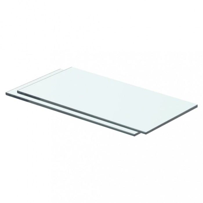 vidaXL Rafturi, 2 buc., 40 x 15 cm, panouri sticlă transparentă 3051553