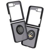 Husa Samsung Galaxy Z Flip5 Techsuit Glinth cu inel suport stand magnetic, negru