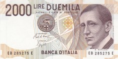 Italia 2000 Lire 1990 P-115 aUNC foto