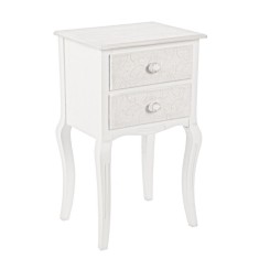 Noptiera lemn alb Clorine 41x33.5x68h