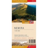 Muntii Nemira. Harta de drumetie 1:65.000