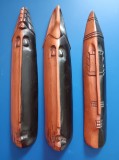 LM - Masca africana din lemn - vintage - set trei masti - lucrate manual