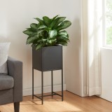 Suport plante Porsgrunn 70x30x30cm metal negru [en.casa] HausGarden Leisure, [en.casa]