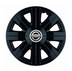 Set 4 Capace Roti, potrivite jantelor de R14, pentru Nissan, model Cosmos Negru