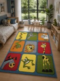 Cumpara ieftin Covor Camera Copii Kolibri 11380-120, Marime 80 x 150 cm, Multicolor, Inaltime Fir 9 mm, Antialergic, Polipropilena, Gradinita, Cresa, Loc de Joaca