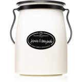 Milkhouse Candle Co. Creamery Jasmine &amp; Honeysuckle lum&acirc;nare parfumată Butter Jar 624 g, Milkhouse Candle Co.