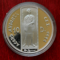 Moneda de argint 925 - 10 Diners "Joan Marti", Andorra 1993 - A 3448