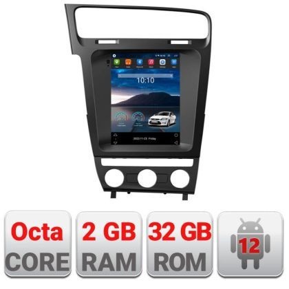 Navigatie tip Tesla VW Golf 7 radio gps internet 8Core 4G carplay android auto 2+32 kit-tesla-491+EDT-E320 CarStore Technology