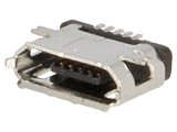 Soclu USB B Micro SMT 5 PIN 2.0 Nichelat Aurit 0.65mm