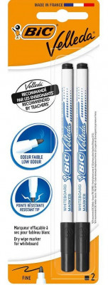 Bic Marker Velleda Negru Bl/2 218452 foto