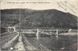 CP947N Podul de acces peste Olt la Gara C&acirc;ineni-V&acirc;lcea, carte poștală