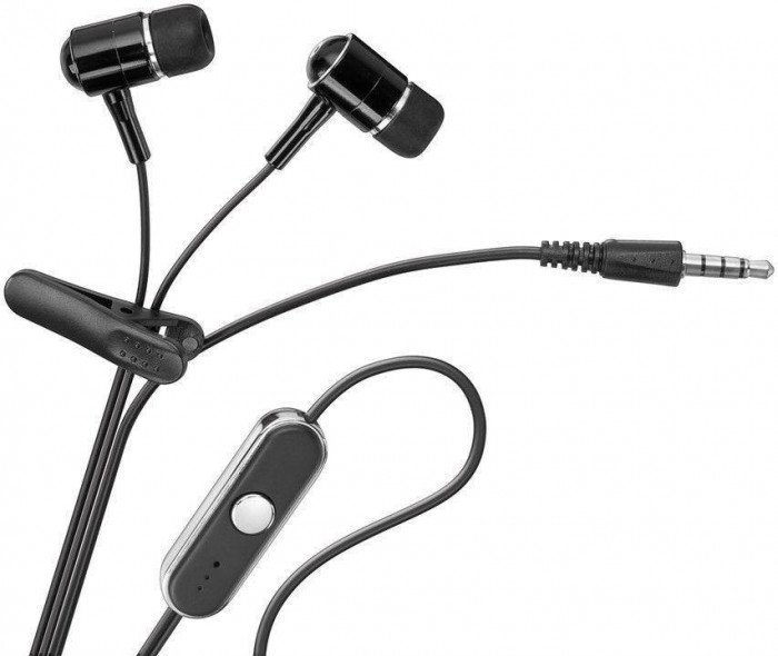 Casca handsfree 3.5 mm Jack Stereo negru Goobay