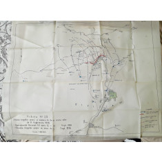 Harta. Schita nr.23, 1916, primul razboi mondial, detalii in descriere