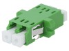 Conector fibră optică soclu cuplă duplex monomod SM LCA