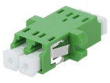 Conector fibră optică soclu cuplă duplex monomod SM LCA
